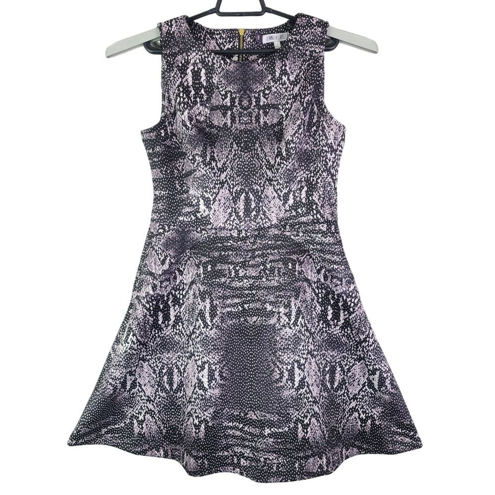 Women's Jennifer Lopez Sleeveless Snake Print Dress Polyester Spandex Size 10